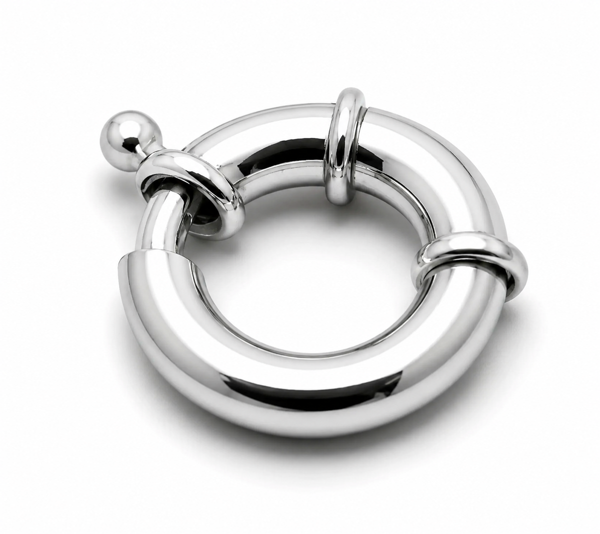 Kaedesigns Genuine Sterling Silver 925 16mm Bolt Ring Clasp
