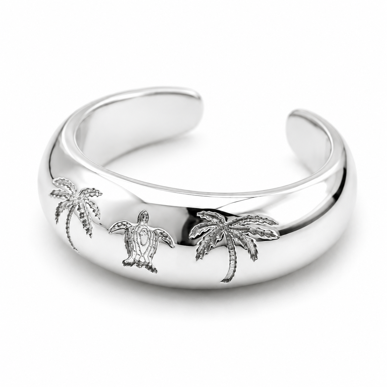 Kaedesigns Genuine Solid 9ct 9k 375 Yellow, Rose or White Gold Palms and Turtle Toe Ring
