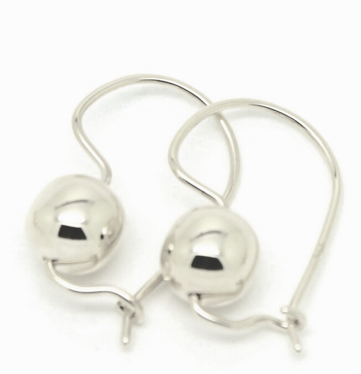 Kaedesigns Genuine 9ct 9k 375 Yellow, Rose or White Gold 8mm Plain Ball Drop Earrings