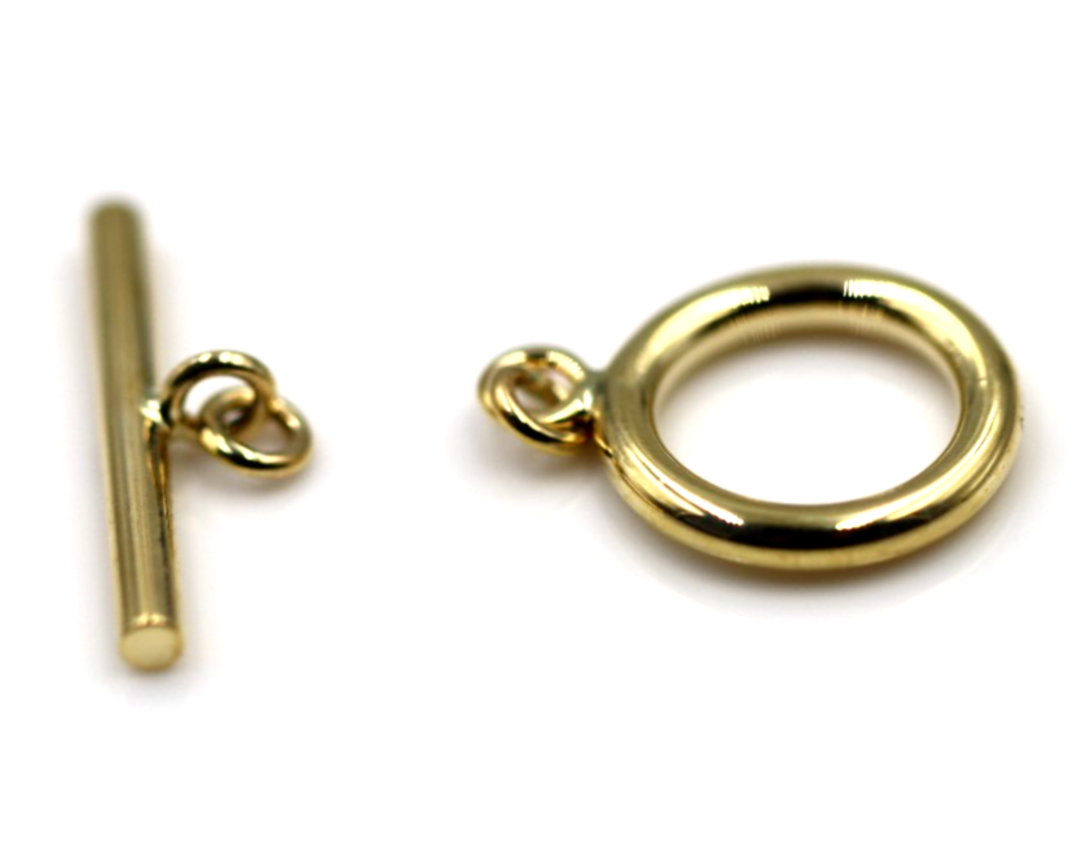 Genuine 9ct Yellow Gold 375 T-bar Toggle Set with Chain Polished