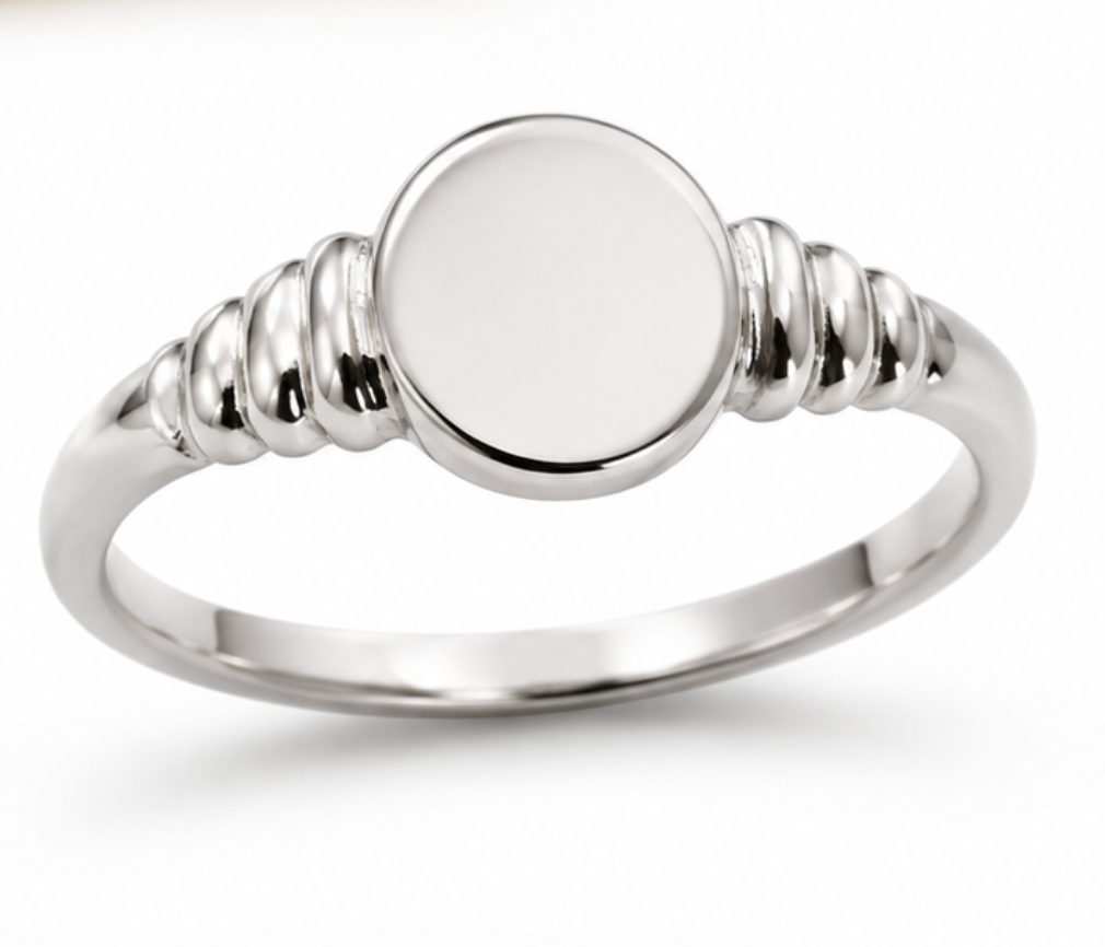 Genuine Small 9ct 9K 375 Yellow, Rose or White Gold Oval Signet Ring 342 - Choose your size H to N