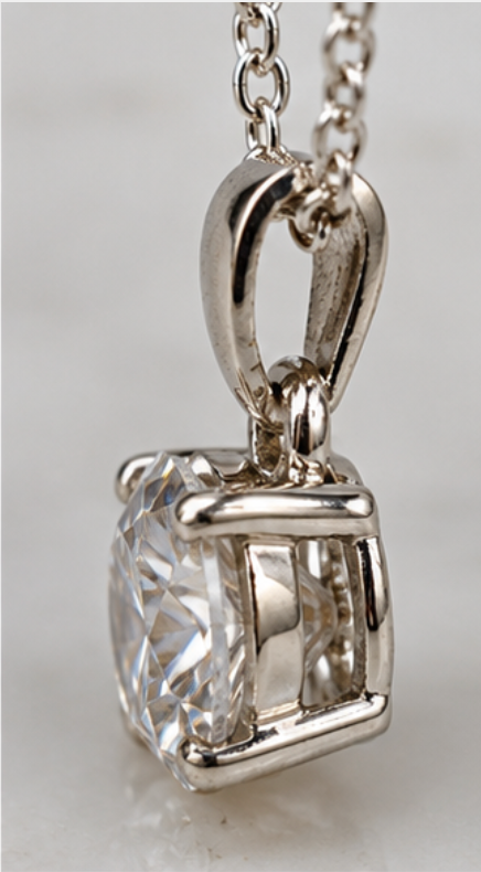 Genuine Sterling Silver 925 Claw 8mm Round Pendant with 45cm Chain + 5cm Extender