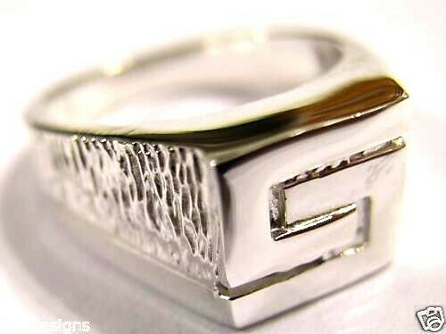 Size R Heavy Solid New Sterling Silver 925 Mens Ring