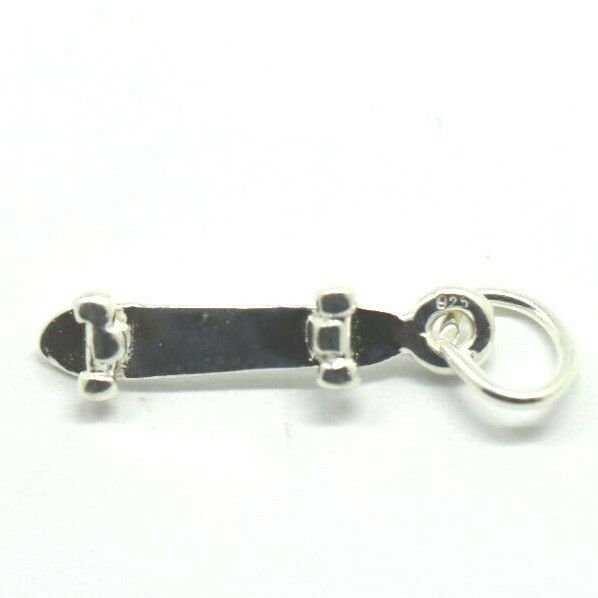 Kaedesigns New Sterling Silver 925 Solid Skateboard Pendant / Charm