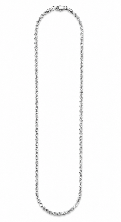 Sterling Silver 925 2.5mm French Rope Chain Necklace
