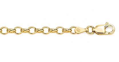 Genuine 9ct 9k 375 Yellow Gold Belcher Chain Necklace 75cm 3.2mm wide