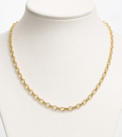 Genuine 9ct 9k 375 Yellow Gold Belcher Chain Necklace 75cm 3.2mm wide