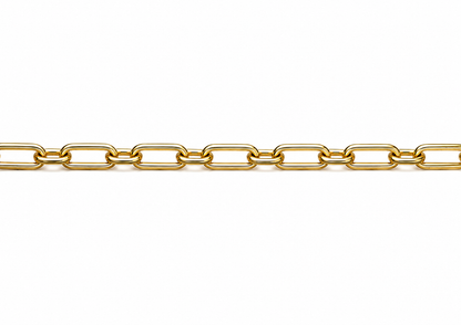 Genuine 9ct 9K 375 Yellow Gold 1 on 1 Figaro Paperclip Chain Necklace - 45cm or 50cm