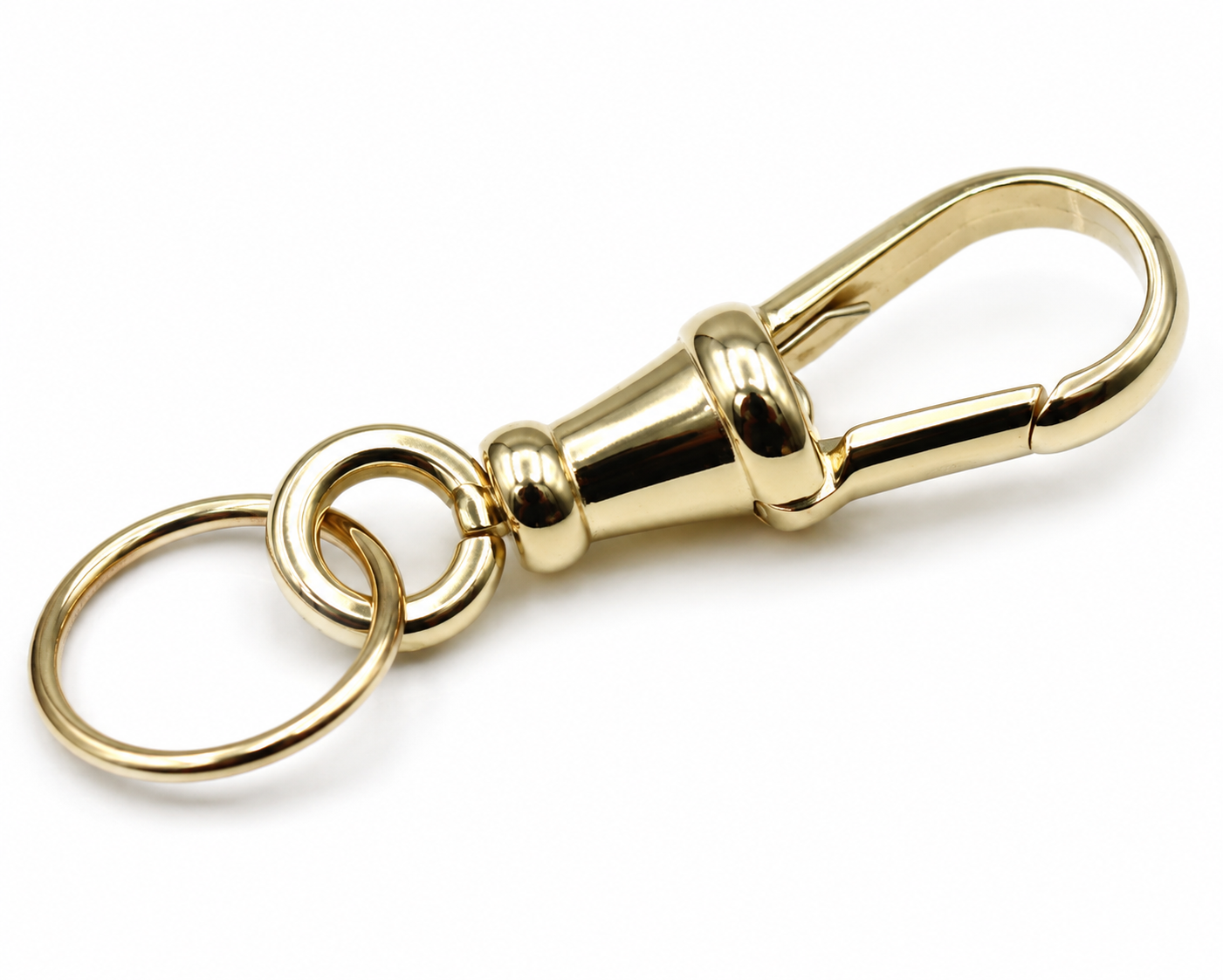Genuine 9ct 9k 375 Solid Yellow or Rose Gold Dog Clip Albert Swivel Clasp 26mm Large Size (Copy)