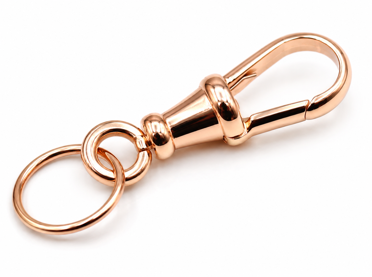 Genuine 9ct 9k 375 Solid Yellow or Rose Gold Dog Clip Albert Swivel Clasp 26mm Large Size (Copy)