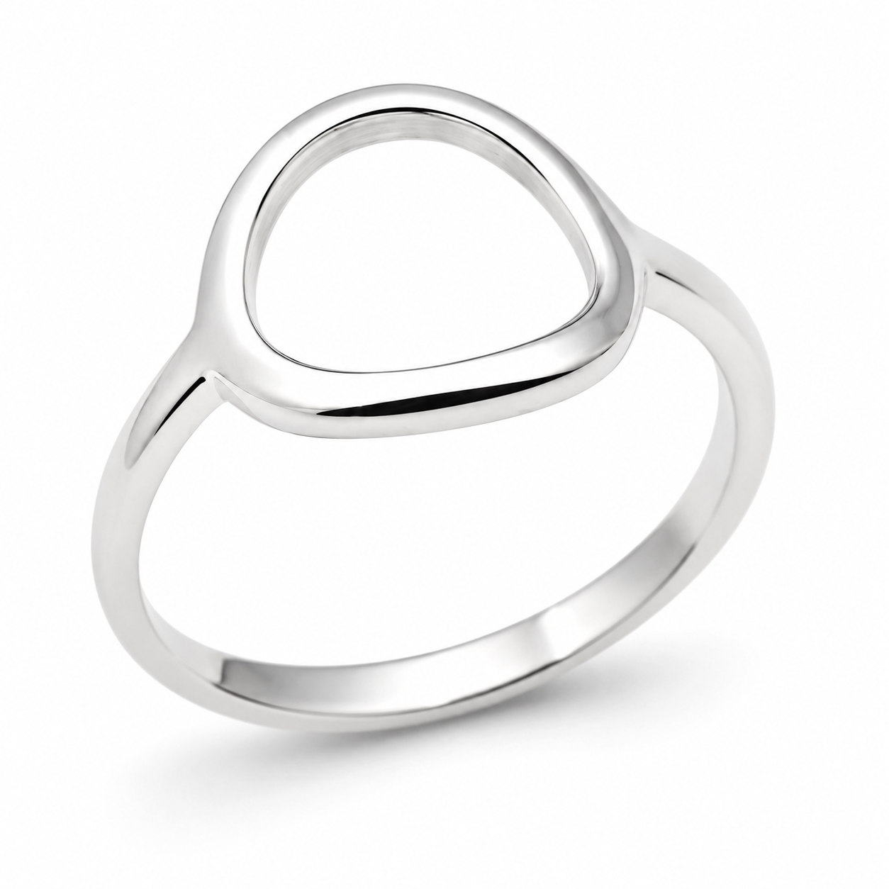 Kaedesigns Genuine Solid Sterling Silver 925 Open Circle Ring in your size