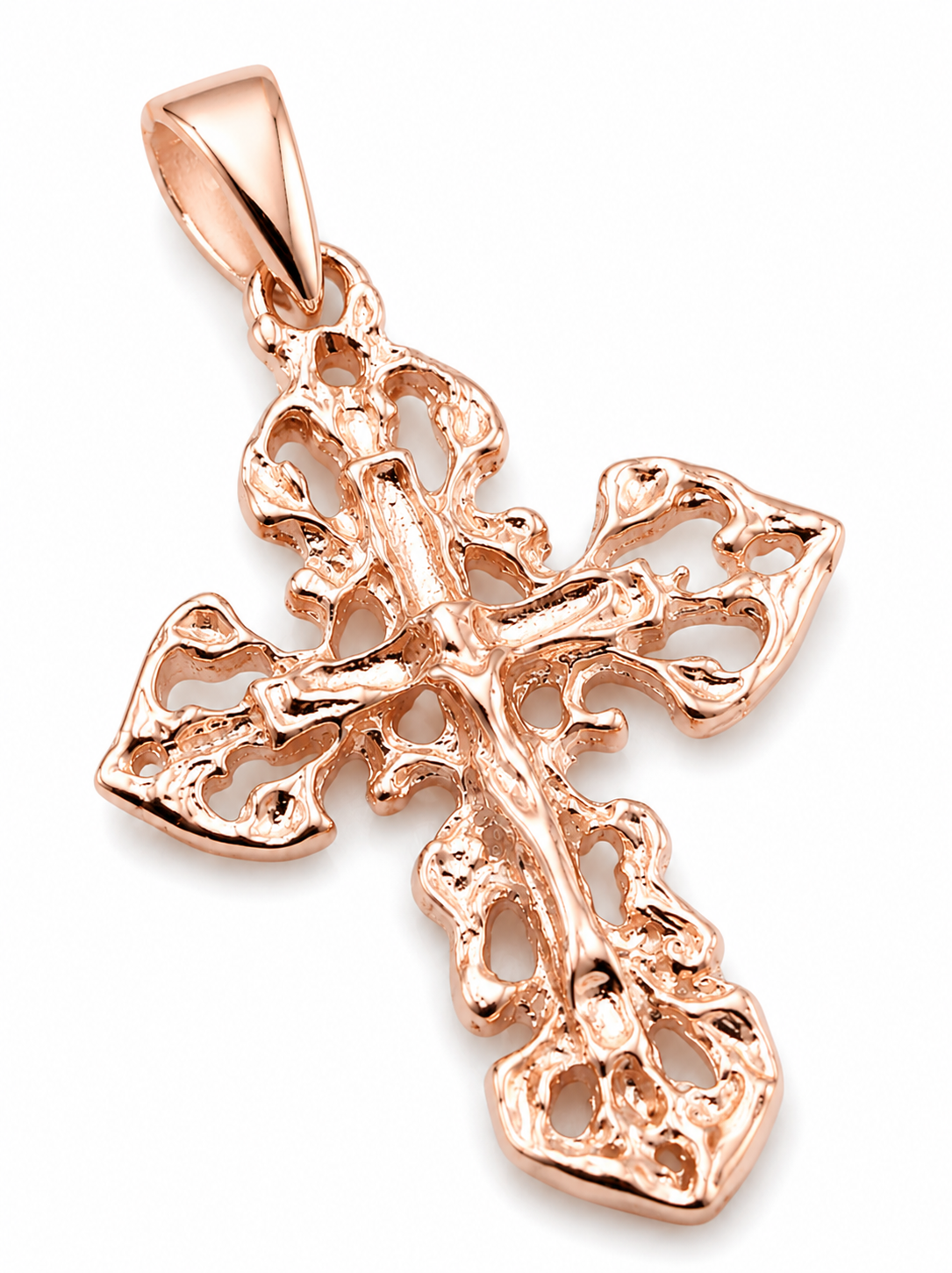 Genuine 9ct 9k 375 Yellow, Rose or White Gold Armenian Crucifix Cross Pendant