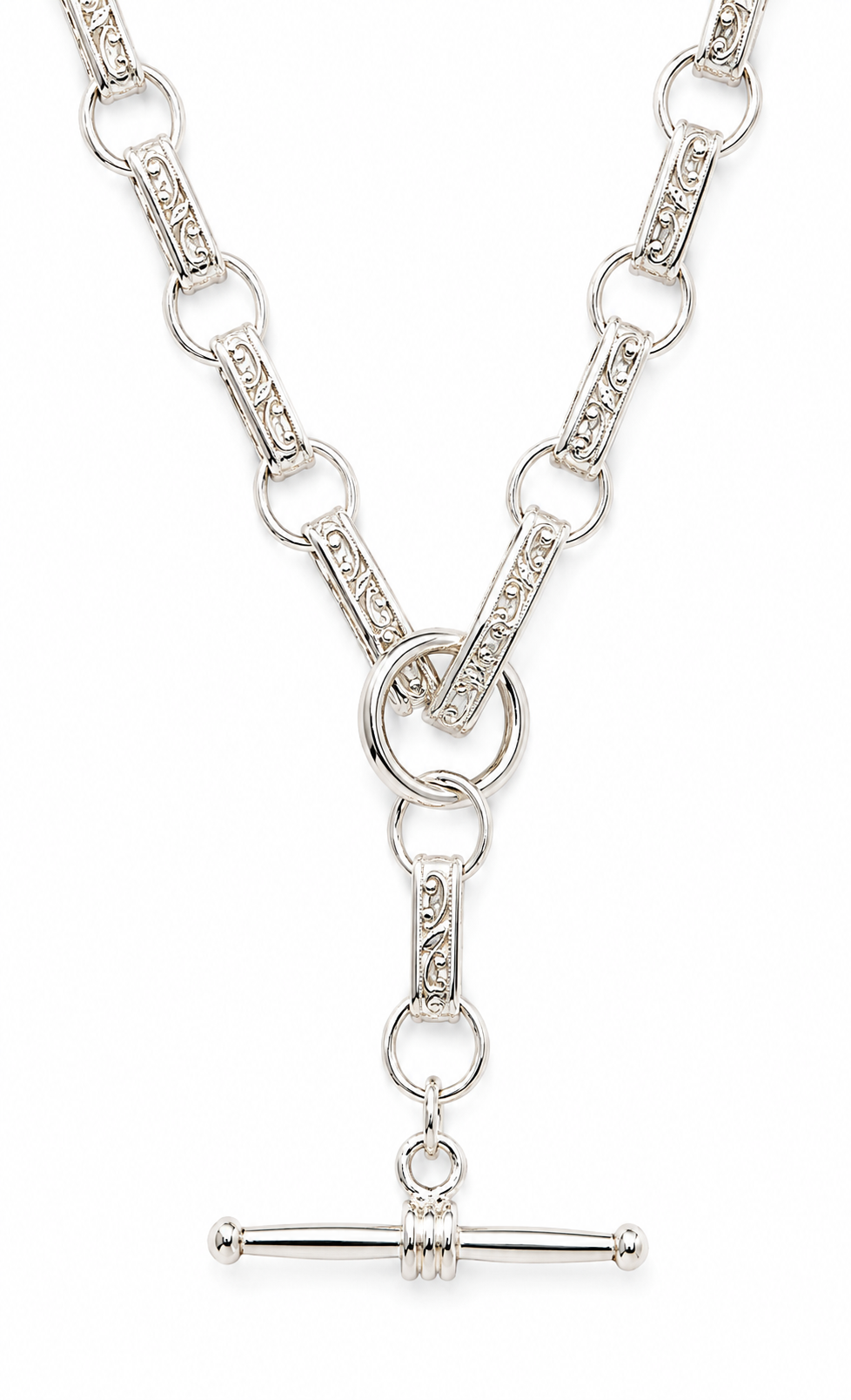 Heavy Genuine Sterling Silver 925 Antique Oval Belcher Link FOB Chain Necklace