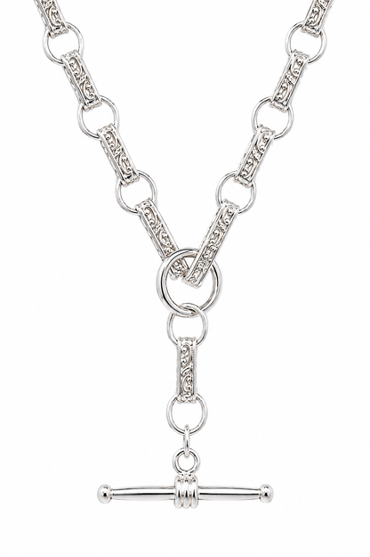 Heavy Genuine Sterling Silver 925 Antique Oval Belcher Link FOB Chain Necklace