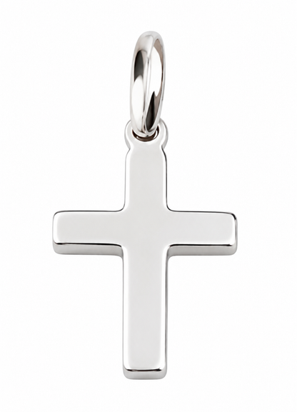 Genuine Sterling Silver 925 Cross Tiny Small Pendant Charm