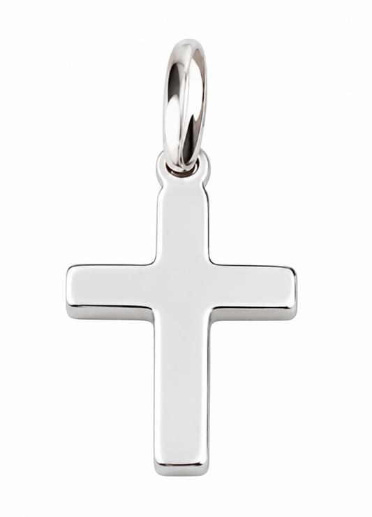 Genuine Sterling Silver 925 Cross Tiny Small Pendant Charm