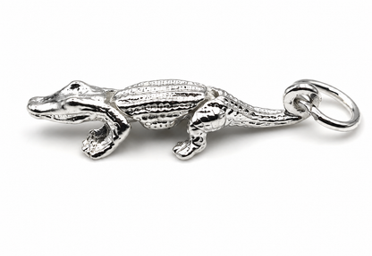 Sterling Silver 925 Small Movable Croc Crocodile Charms or Pendant