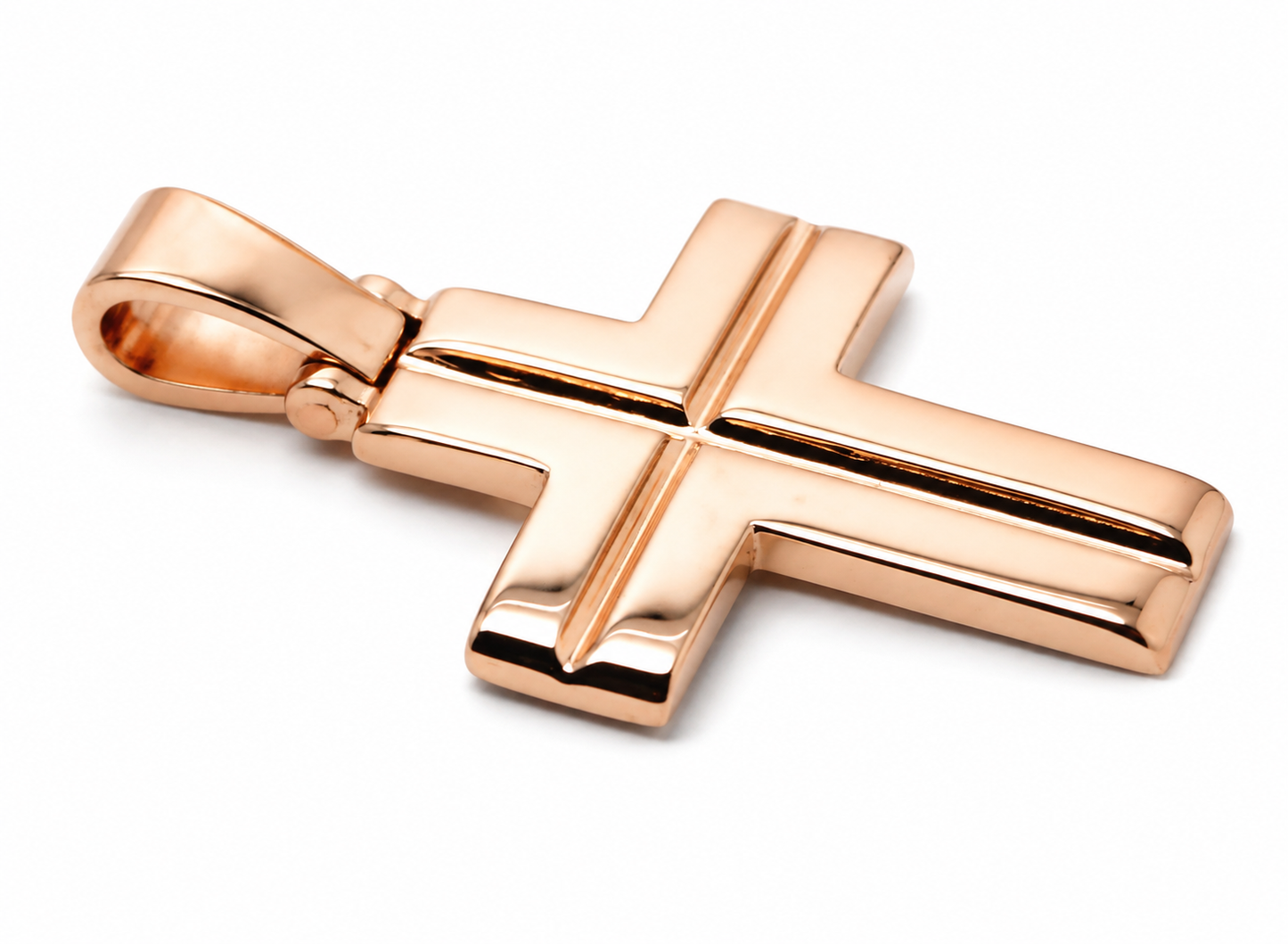 Kaedesigns, Large Heavy 9ct 9k 375 Yellow, Rose Or White Gold Solid Cross Pendant