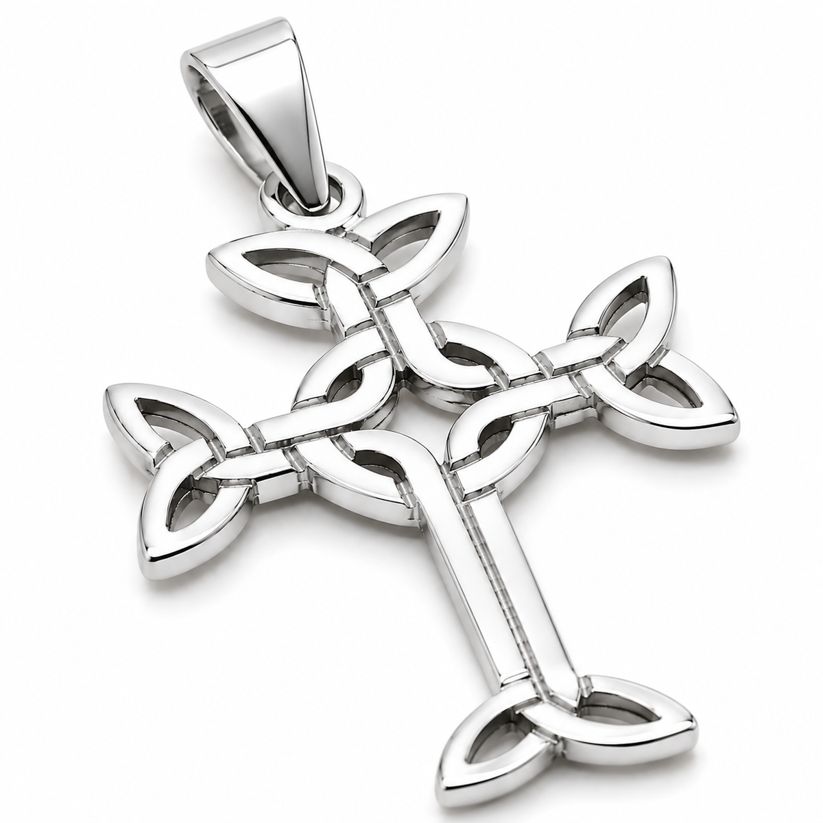 Genuine Small 9ct 9k 375 Yellow, Rose Or White Gold Celtic Cross Pendant