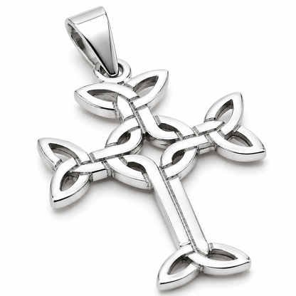 Genuine Small 9ct 9k 375 Yellow, Rose Or White Gold Celtic Cross Pendant