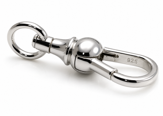 Sterling Silver 925 Ball Swivel Clasp 19mm, 22mm Or 24mm