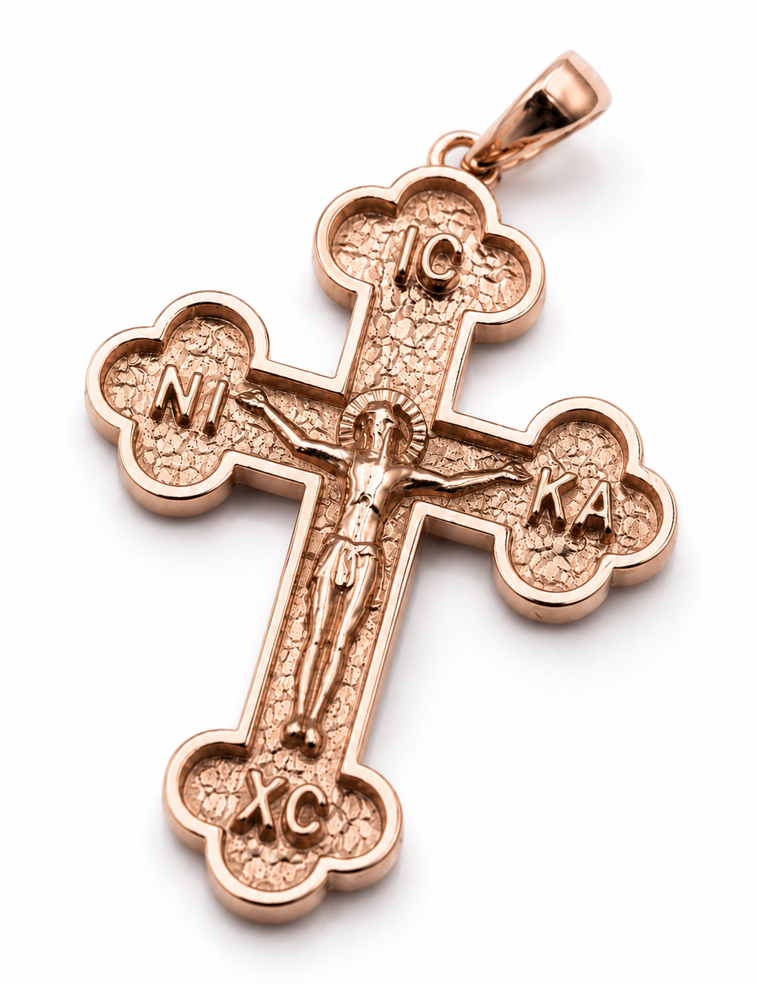 Genuine Solid 9ct 9K 375 Yellow, Rose or White Gold Byzantine Cross Pendant
