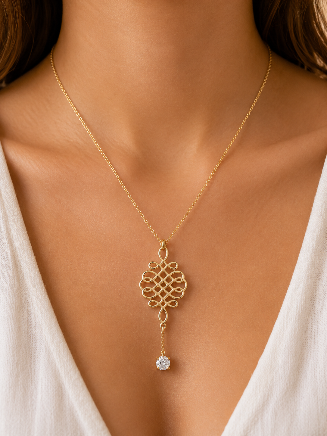Genuine 9ct 9k 375 Yellow Gold Belcher Cable Chain Necklace 42cm + Filigree Disc Pendant + Lab Grown Diamond