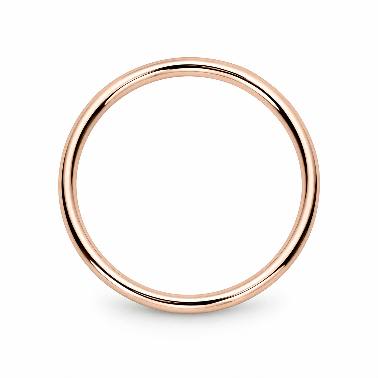 Genuine 9ct 9K 375 Yellow, Rose or White Gold 6mm Wide Hollow Golf Bangle 63mm Diameter
