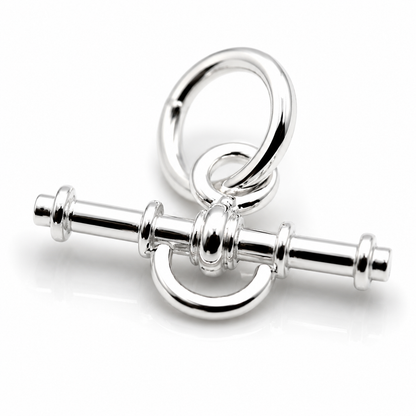 Sterling Silver Fancy T-Bar Links FOB Necklace/Bracelet + Jump Ring