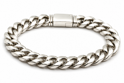 Genuine Heavy Sterling Silver 925 Kerb Curb Bracelet 19cm 49.7grams