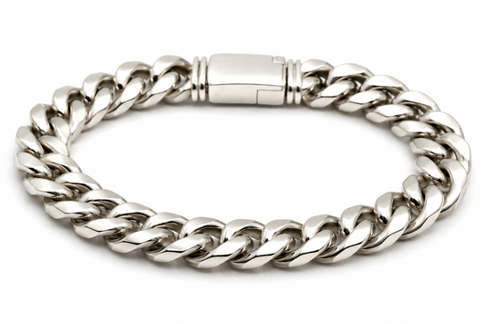 Genuine Heavy Sterling Silver 925 Kerb Curb Bracelet 19cm 49.7grams