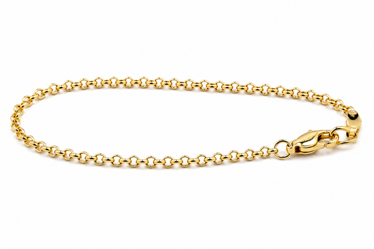 Genuine 9ct 9k 375 Yellow or Rose Gold Solid 19cm Belcher Bracelet