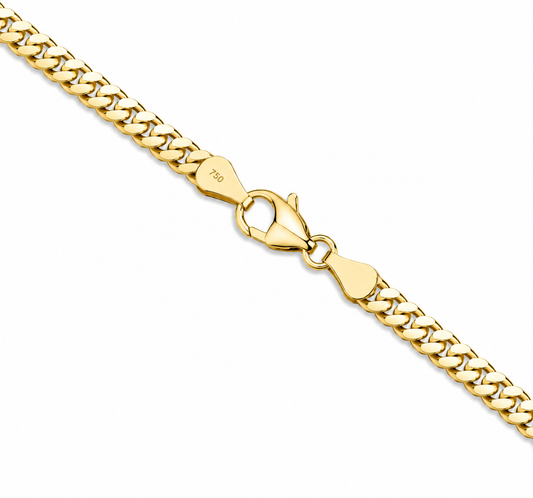 Genuine Heavy Solid 18ct 18K 750 Yellow Gold Diamond Cut Curb 5.46mm 60cm 69g