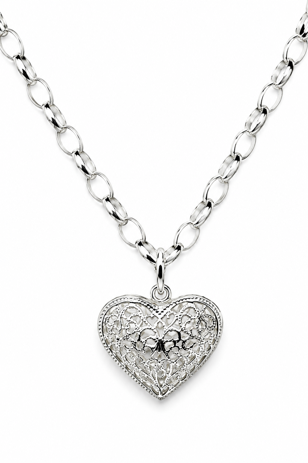 Genuine Sterling Silver 925 Heavy Oval Belcher Chain Necklace + Pendant