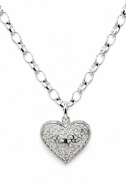Genuine Sterling Silver 925 Heavy Oval Belcher Chain Necklace + Pendant