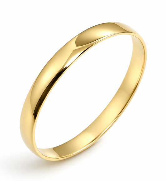 Genuine 9ct 9kt 375 FULL SOLID Heavy Yellow, Rose or White gold 8mm wide 65mm inside diameter Bangle