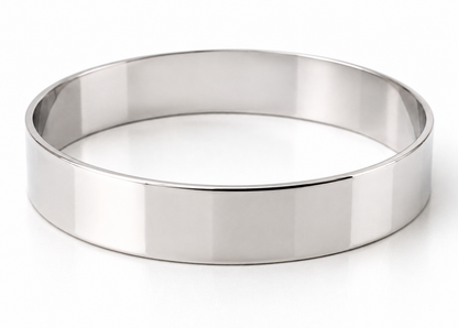 Genuine 9ct 9kt 375 FULL SOLID Heavy Yellow, Rose or White gold 14mm wide Bangle 70mm inside diameter