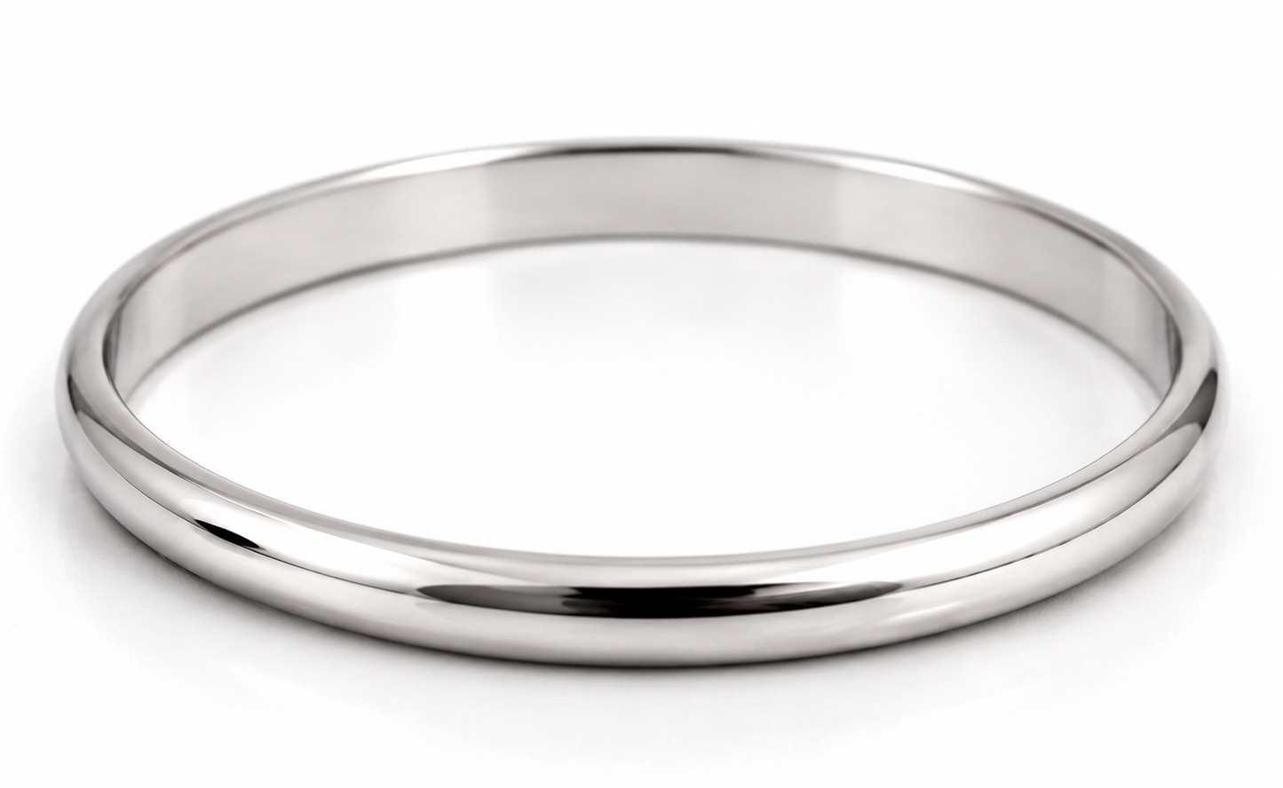 Genuine 9ct 9kt FULL SOLID Yellow, Rose or White gold 6mm wide half round Bangle 65mm x 57mm Oval Bangle 2.5mm thick
