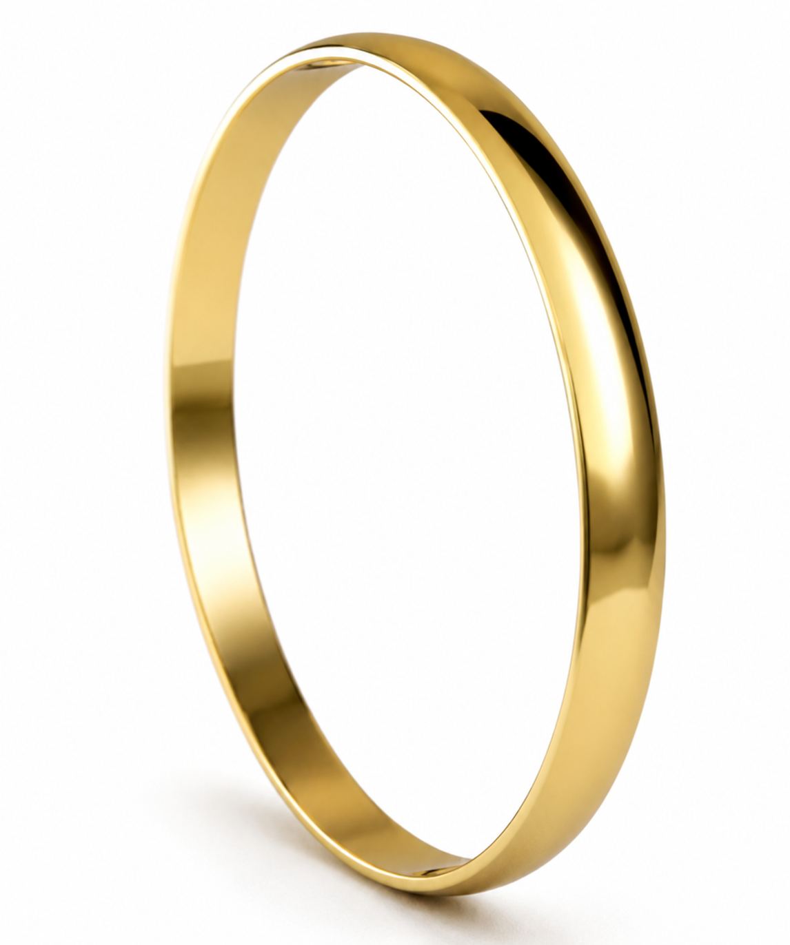 Genuine 9ct 9kt 375 FULL SOLID Heavy Yellow, Rose or White gold 6mm Wide 61mm x 55mm Oval Bangle