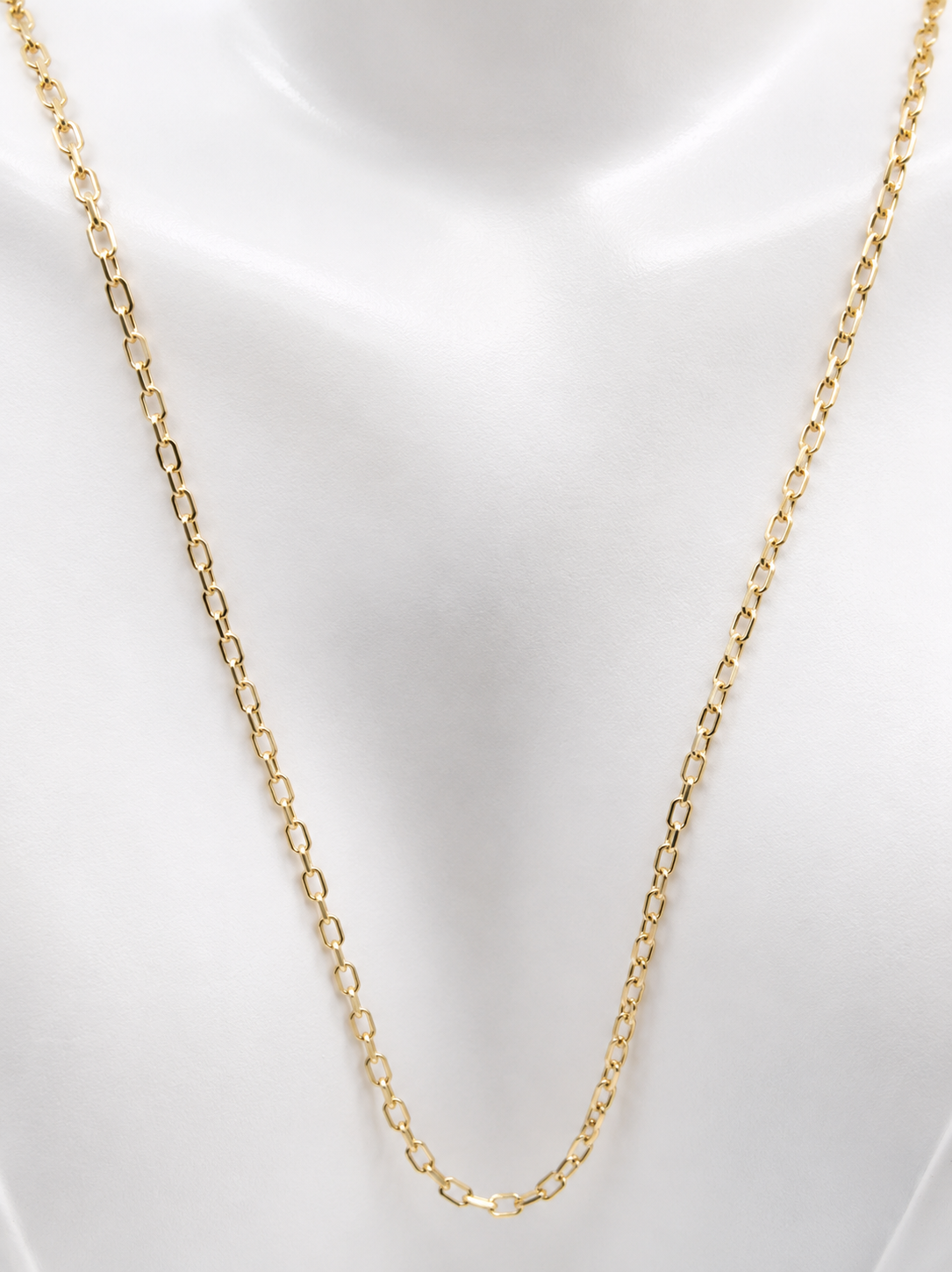 Genuine 9ct 9k 375 Yellow Gold  Diamond Cut Anchor 2mm- Choose from 40cm, 45cm, 50cm and 60cm