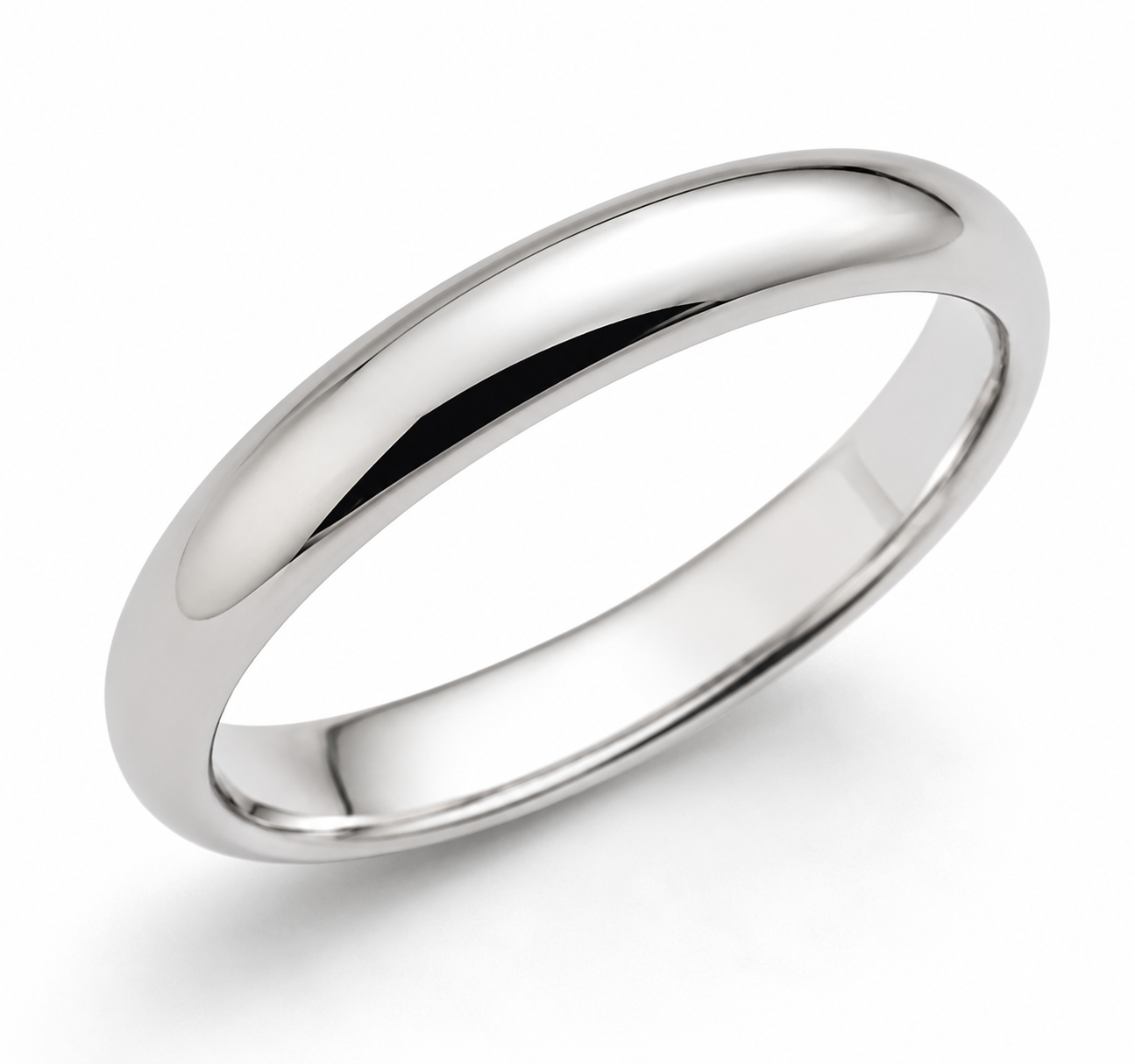 Genuine 18ct 18k 750 White Gold Full Solid 2.6mm Wedding Band Ring Hallmarked 750 - Choose your ring size H to P