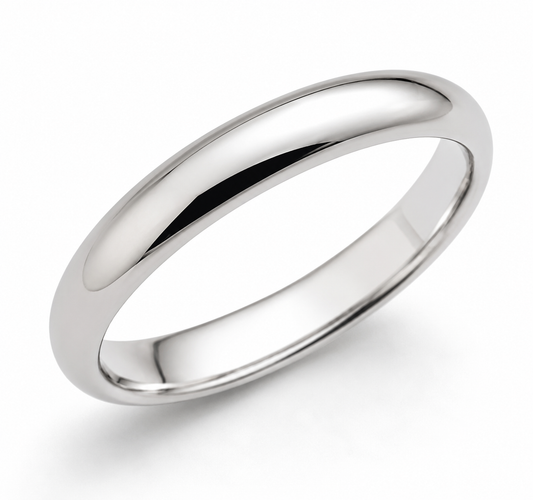 Genuine 18ct 18k 750 White Gold Full Solid 2.6mm Wedding Band Ring Hallmarked 750 - Choose your ring size H to P