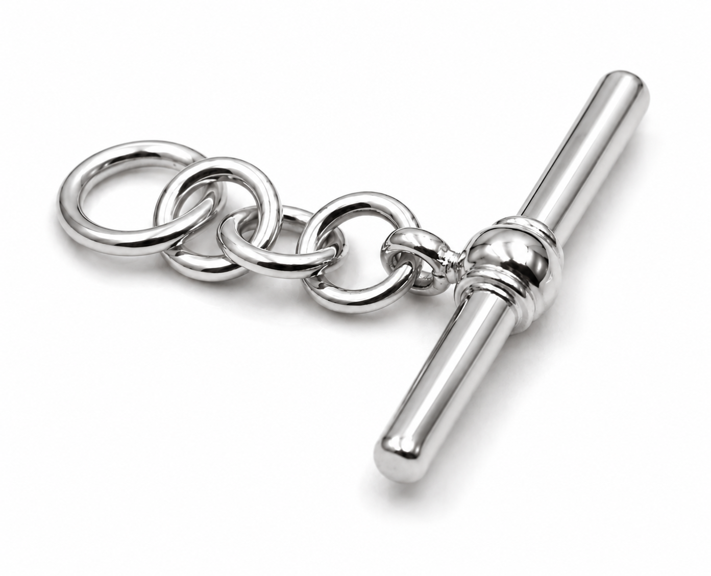 Genuine 9ct 9k 375 Yellow, Rose or White Gold 28mm T Bar T-Bar for Albert For Chain Necklace