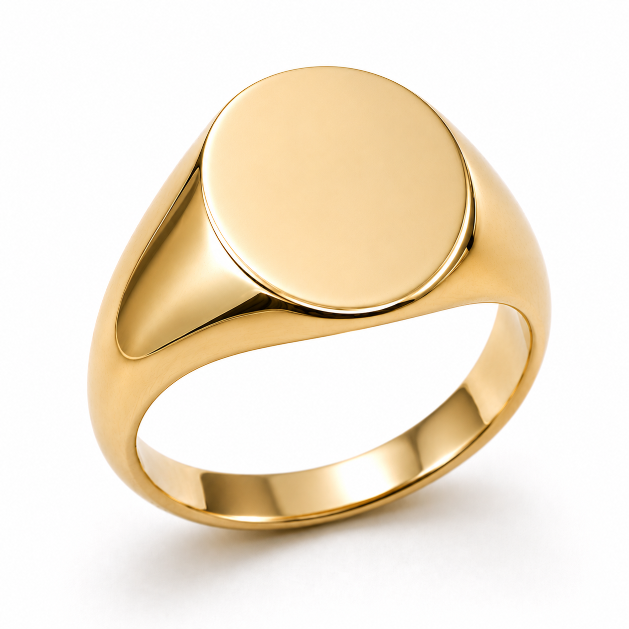 Genuine 375 9kt 9ct Yellow, Rose or White Gold Full Solid 12mm x 16mm Heavy Signet Ring - Choose your ring size G to Z