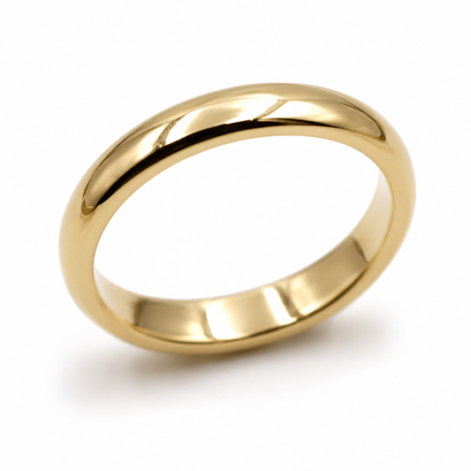 Genuine Solid 9ct 9K 375 Yellow Gold 2.5mm Wedding Band Ring Choose your Size