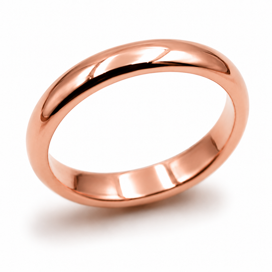 Genuine Solid 9ct 9K 375 Rose Gold 2.5mm Wedding Band Ring Choose your Size