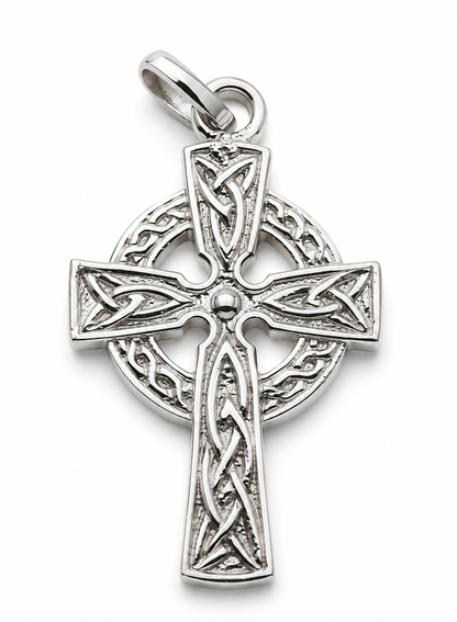 Genuine 9ct 9k 375 Yellow, Rose or White Celtic Cross Pendant Charm
