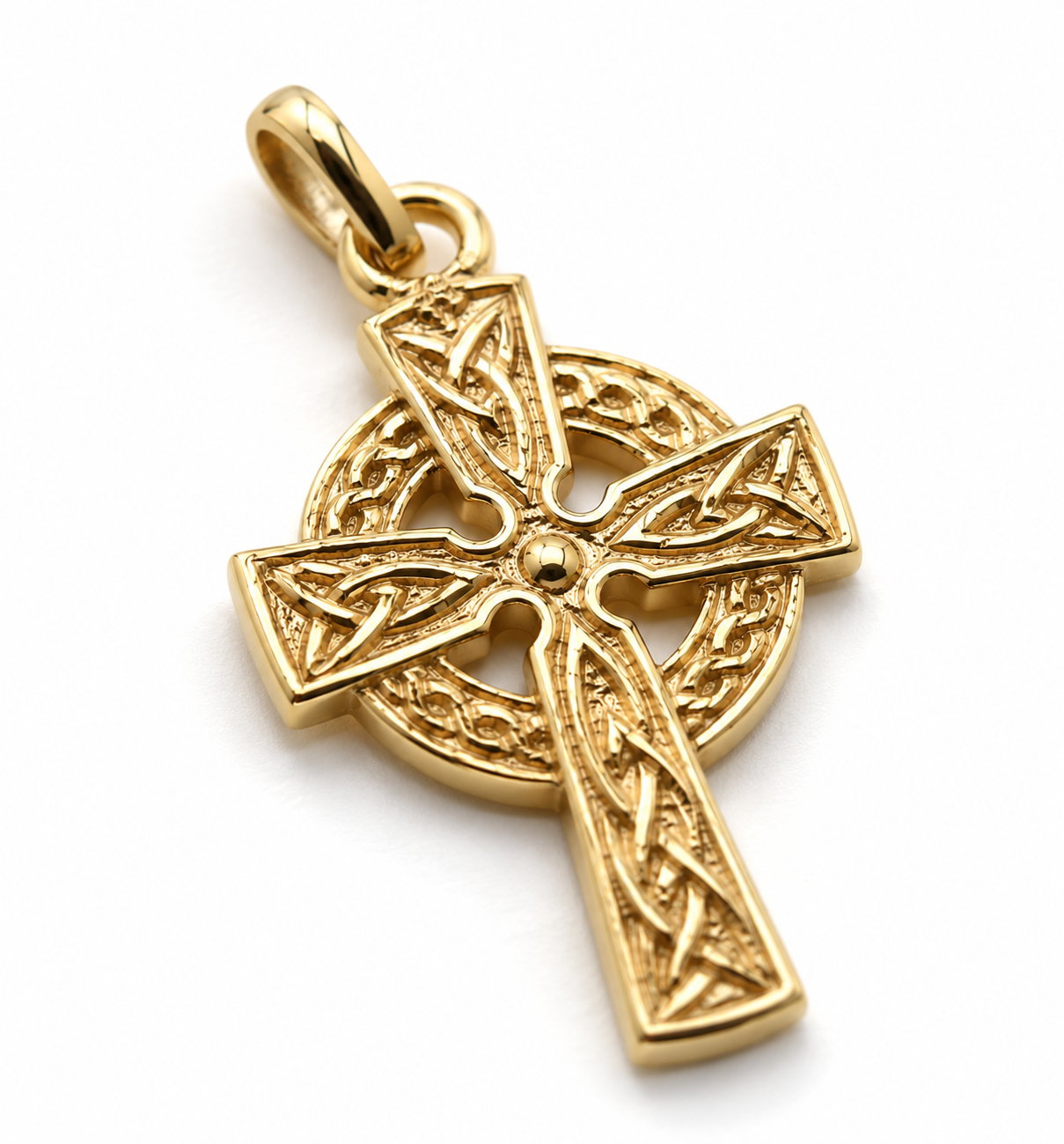 Genuine 9ct 9k 375 Yellow, Rose or White Celtic Cross Pendant Charm