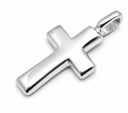 Kaedesigns Genuine Brand Sterling Silver 925 Plain Cross Pendant
