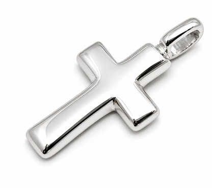 Kaedesigns, Genuine 9ct 9K 375 Yellow, Rose or White Gold Plain Cross Pendant 285